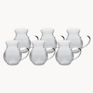 Nehir ripple theeglas | 6 stuks | 200 ml