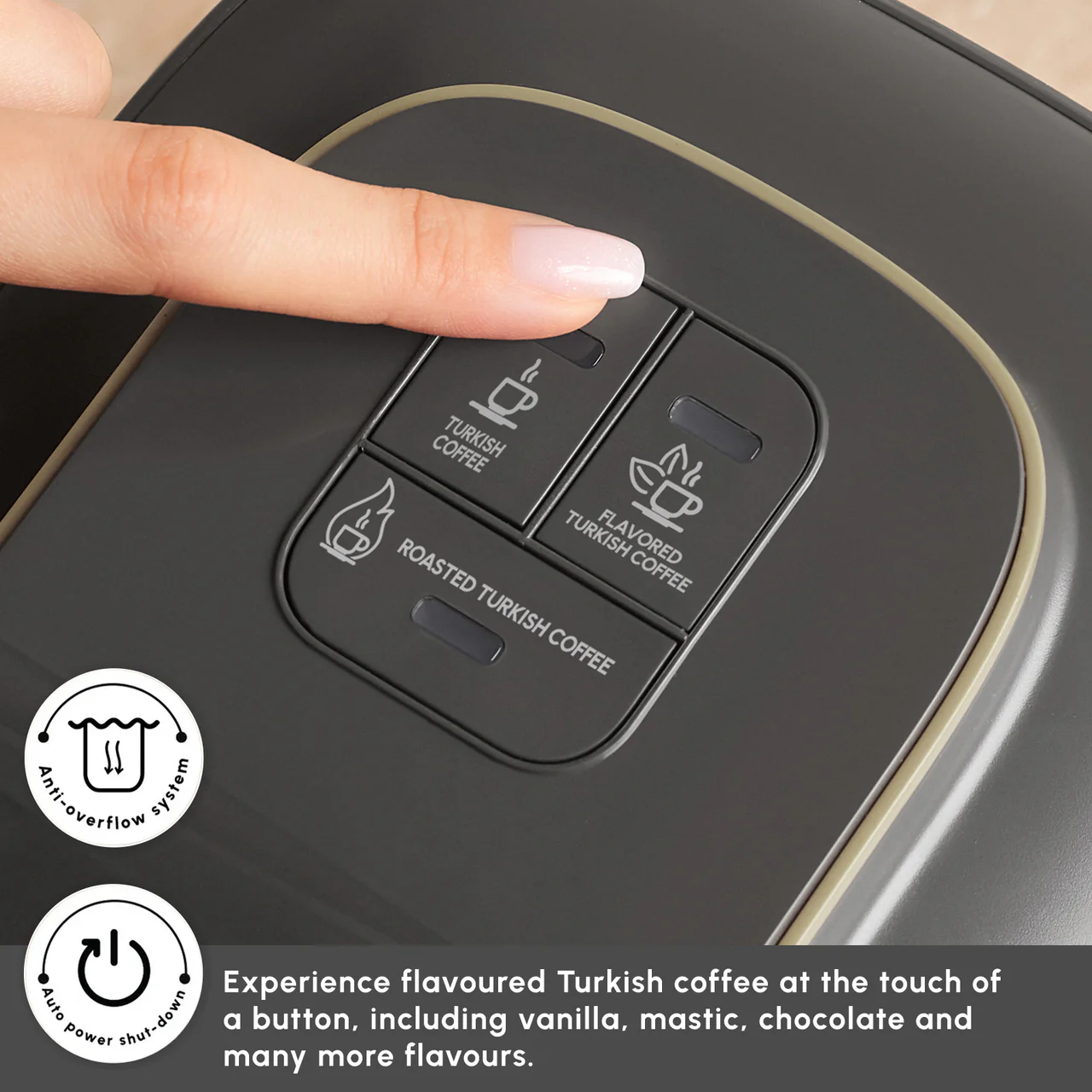 Karaca Hatır Neo Turkse koffiemaker – 535W – Starlight - Afbeelding 5