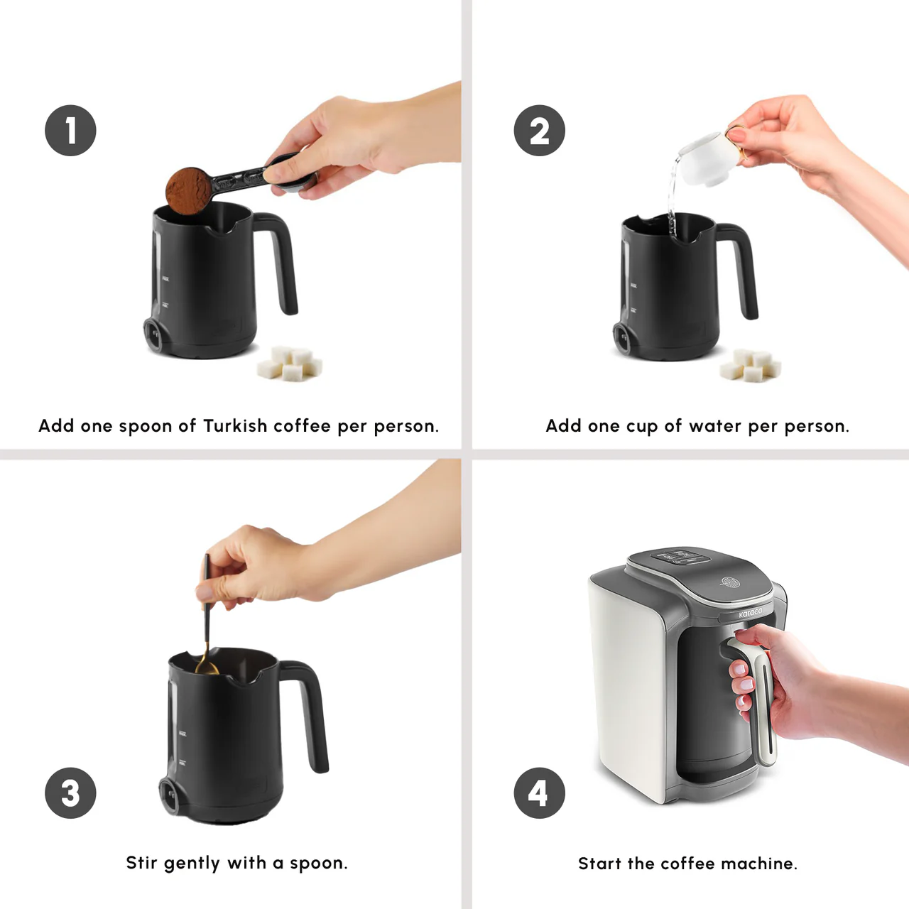 Karaca Hatır Neo Turkse koffiemaker – 535W – Starlight - Afbeelding 6