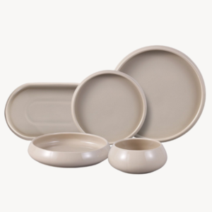 Bricard Bondy serviesset 25-delig | Beige porselein | 6 personen