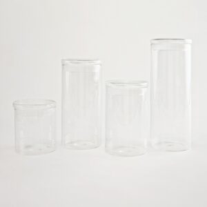 Voorraadpot Clair borosilicaatglas | Set van 4 stuks