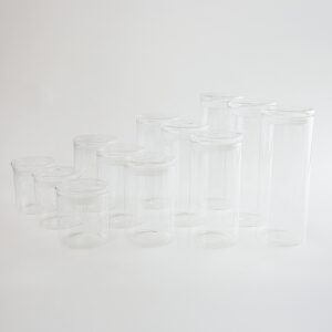 Voorraadpot Clair borosilicaatglas | Set van 12 stuks