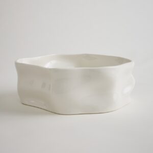 Nordic serveerschaal organisch | 23 cm | Wit